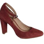 Madewell Women Shoes Sz. 7 Red Ankle strap heels Sexy Boho Y2k Workwear Photo 0