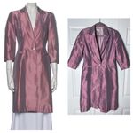 Carolina Herrera  Vintage Purple Iridescent Silk Evening Jacket Coat Size 10 Ital Photo 1