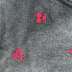 Wild Fable Black Jean Shorts with Red Embroidery Photo 4