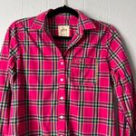Hollister Shirt Womens M Y2K Cotton Stretch Plaid Western Rodeo Cowgirl Festival Photo 2