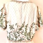 Belle Terre Cream, Blush, Tan, Green Lace Embroidered Floral Dot Tulle Dress. Pink Size XXL Photo 4