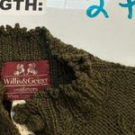 Willis & Geiger RARE Military Green Wool Belted Blouse Approx Size Medium Photo 1