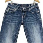 Miss Me  Size 27 Signature Cuffed Capri Jeans Pants Denim Embellished Cross Photo 1