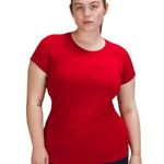 Lululemon  Women Swiftly Tech Short Sleeve Crew Shirt Dark Red Size Medium Photo 0