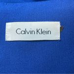 Calvin Klein Royal Blue Sheath Dress Pockets Career Cocktail Drape Neck Sz 2 EUC Photo 6