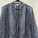 Diane Von Furstenberg  Freya Silk Blend‎ Shirt Dress in Snake Hearts Size 6 Photo 3