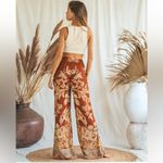 Brahmaki Terra Di Siena Wide Leg Reversible Pants Sz S Orange Photo 2