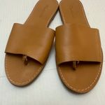 Madewell  The Boardwalk Post Slide Sandal Womens 7.5‎ Leather Caramel Brown Photo 8