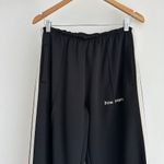 Palm Angels Track Pants Womens Large 44 Black Striped Wide Leg Street Sporty US8 Photo 3