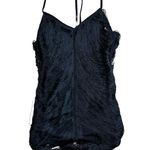 Azalea Wang Black Fringe Halter Mini Dress US M Size M Photo 3