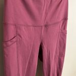 Yogalicious High Waist 7/8 Ankle Length Windsor Wine Leggings Photo 2