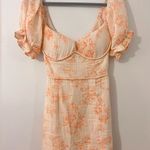 Olivaceous  Dress in Orange floral pattern Photo 0