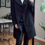 H&M Black Trench Coat Photo 0