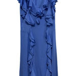 H&M Country Fairycore Whimisical Ruffle Maxi Dress Size Small Blue Fairy Festival Photo 0