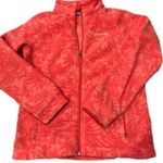 Columbia zip up fleece with Hawaiian floral pattern pink Photo 0