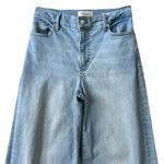 Frame  Le Slim Palazzo Mid Rise Wide Leg Jeans in Honeymoon Wash Size 27 Photo 2