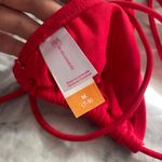 No Boundaries Red Triangle Bikini Top Photo 4