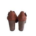 MARNI Suede Buckle Colorblock Boots Heels Size 38 / US 8 Brown Photo 6