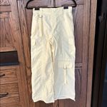 No Boundaries No‎ Boundaries Butter Yellow Cargo Baggy Wide Leg Cinch Parachute Pants XS 0-2 Photo 1