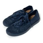 Toms  Lenox Navy Blue Suede Sneakers Size 7 Photo 0