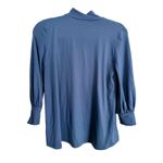 Susana Monaco NWT  Academia Long Sleeve Turtleneck Top Small Gray Quiet Luxury Photo 2