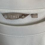 Athleta ‎ 24/7 Striped Crew Sweatshirt - White Black Stripe - Size xs Photo 2