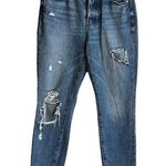 Pistola size 27 Boyfriend Jeans Button Fly Distressed Light Wash Tapered Relaxed Photo 0