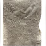 Talbots  Petites White Brocade Cotton Blend Square Neck Capped Sleeve Midi Dress Photo 4