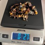 None Handmade Beaded Bracelet Trio Tribal Browns Earth Tones Mixed Materials Photo 8