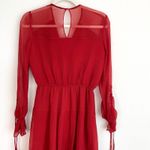 Shoshanna Red Silk Mini Dress Photo 12