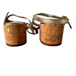 Lilly Pulitzer  Marcia‎ Block Heel Sandal Metallic Gold Leather Women's Size 8 Photo 2