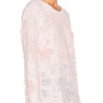 IRO  Jeans Anile destroyed sweatshirt sweater sz XS pink Photo 3