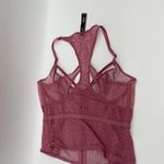 Victoria's Secret Victoria’s Secret Lingerie Pink Lace Lightly Lined Sheer Corset Top Size 34C Photo 6