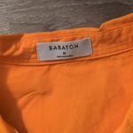 Babaton  Oversized Orange Button Down Long Sleeve Shirt Size Medium Photo 2