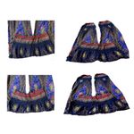 Harem Pants One Size Navy Multicolors Cosmic Stretch Waist Yoga Exercise READ Blue Photo 6