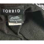 Torrid Women 1X Floral Skeletal Black Shirt Casual Grunge Emo Punk Rockstar Photo 4