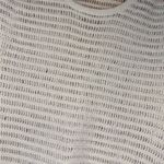 Free People Cream Open Knit Short Sleeve Sweater Boho Crochet Top White Size L Photo 2