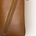 Free People  Tan Wallet with Zipper Photo 0