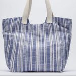 Zara  large fabric tote bag (new with tag) Photo 2