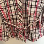 Rough Hat Plaid Western Snap Front Shirt Pink Size XL Photo 2