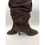 Women’s Hot in Hollywood Size 7 Chocolate Brown Suede Knee High Boots Photo 5