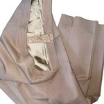 Lafayette 148 New York Wool Flat Front Dress Pants Slacks in Tan Size 14 Photo 4