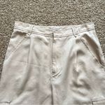 Reformation Jackson Tencel Lyocell-twill Straight-leg Cargo Pants Size 10 Beige Photo 5