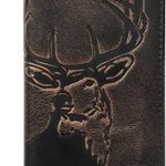  Long Wallet For Men | Full Grain Leather With Hand Burnished Finish | Bifold Wallet | Rodeo Wallet | Deer Wallet Photo 0