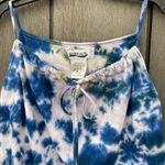Surface Tie Dyed Mini Dress‎ Top Blue Photo 1