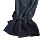 Club Monaco Women’s 10 Wide Leg Crop Pant Black Tie Ankle Office Casual Comfy Photo 8