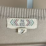 Pink Rose Size Petite Small Elbow Patch Sweater Dress Retro Striped Nautical Photo 2