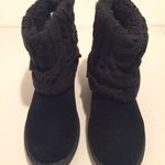 Muk Luks Sweater Boots, Size 7 Black Photo 1