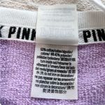 PINK - Victoria's Secret Victoria's Secret PINK‎  Lace-UP Varsity Graphic Crew Purple XS Photo 7