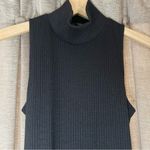Guess Black Verena Sleeveless Mock Neck Ribbed Backless Bodysuit Size Large Photo 9